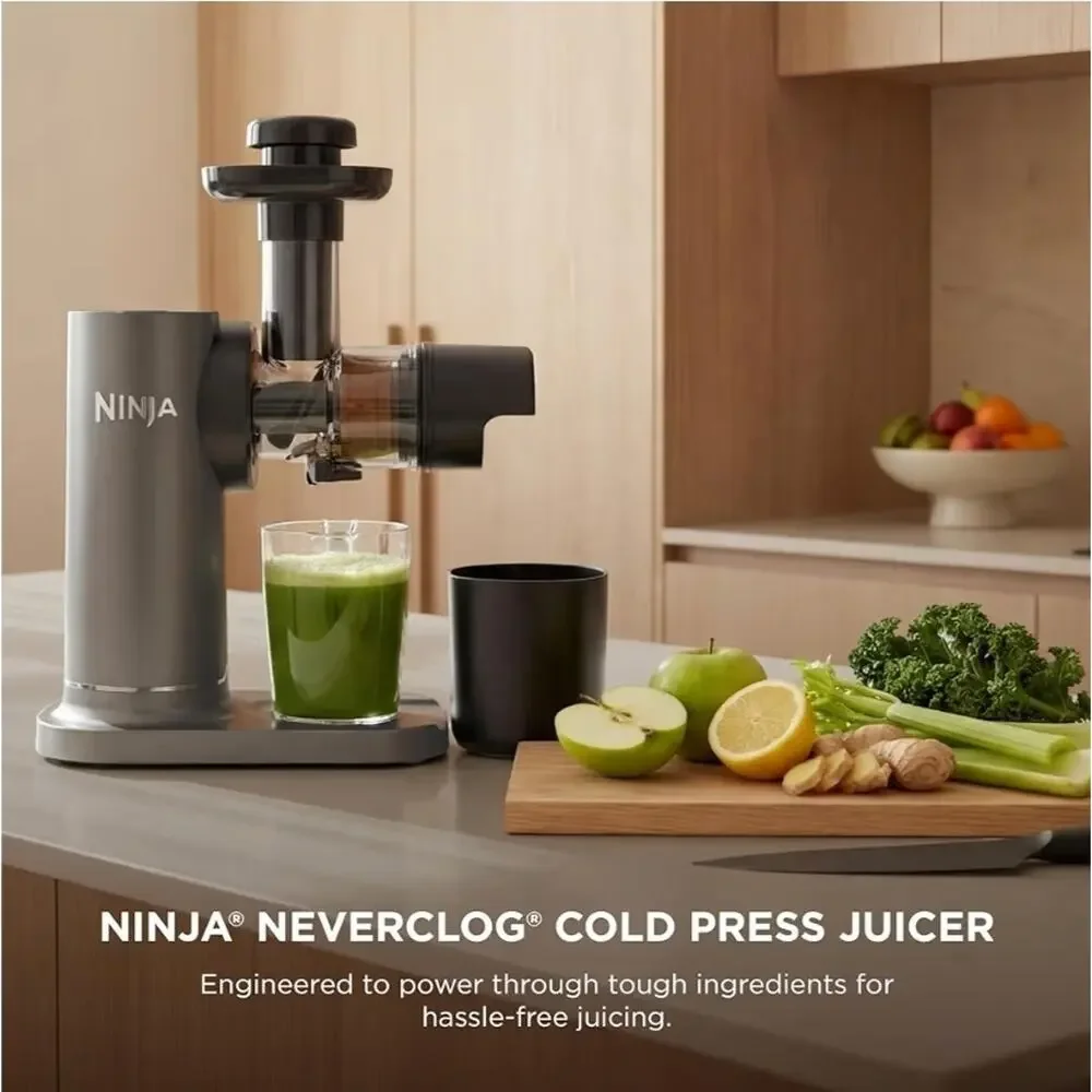 Ninja NeverClog Cold Press Juicer, Slow Masticating, XL 24 oz. Jug, 150W, JC151